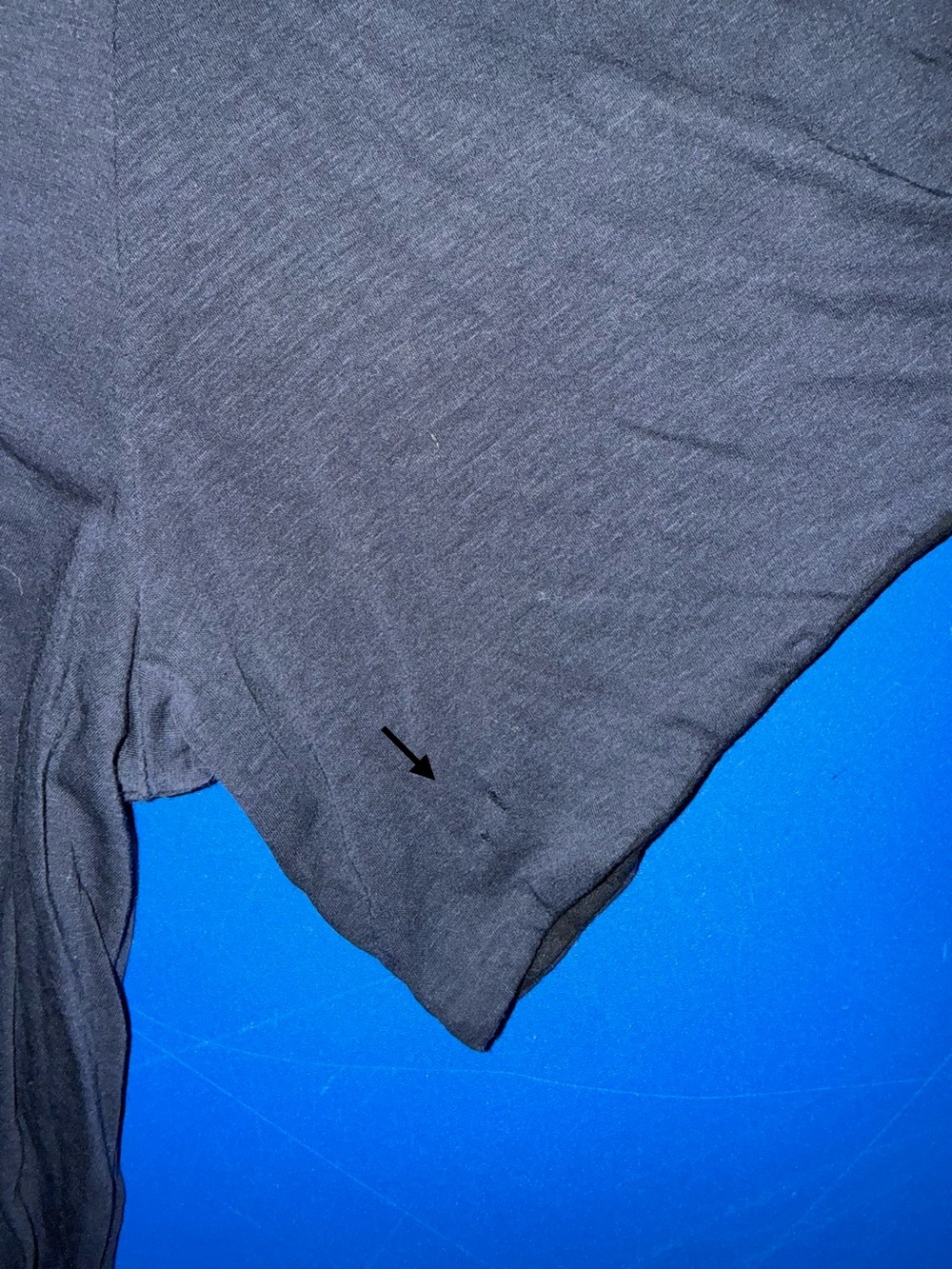 James Perse Standard Pocket Tee Navy Blue Crew Neck T-Shirt Size 2 Made USA - Picture 9 of 10